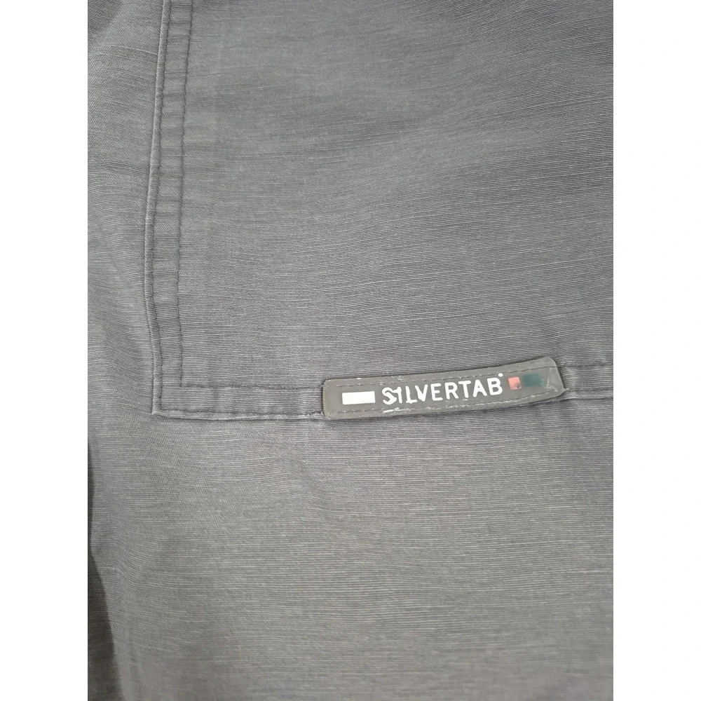 VTG Levis SilverTab Cargo Shorts Youth XL Gray Nylon 12
